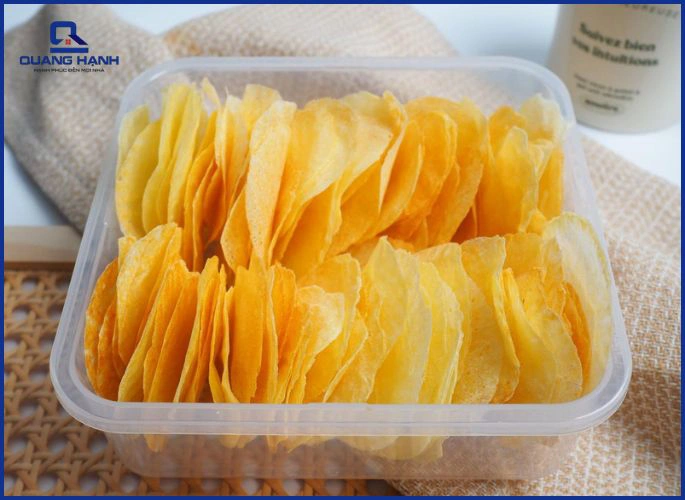 Cách bảo quản bim bim khoai tây sau khi nướng