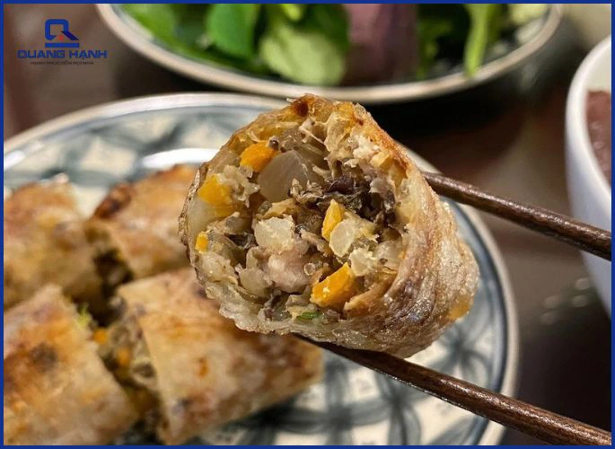 Làm ráo nhân trước khi cuốn
