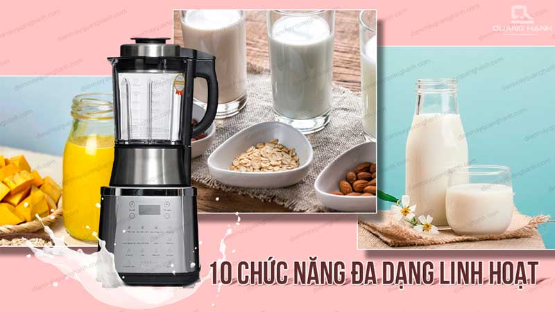 Gợi ý các dòng máy làm sữa hạt Unie