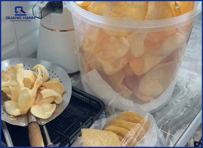 Những lưu ý khi chiên phồng tôm bằng lò nướng