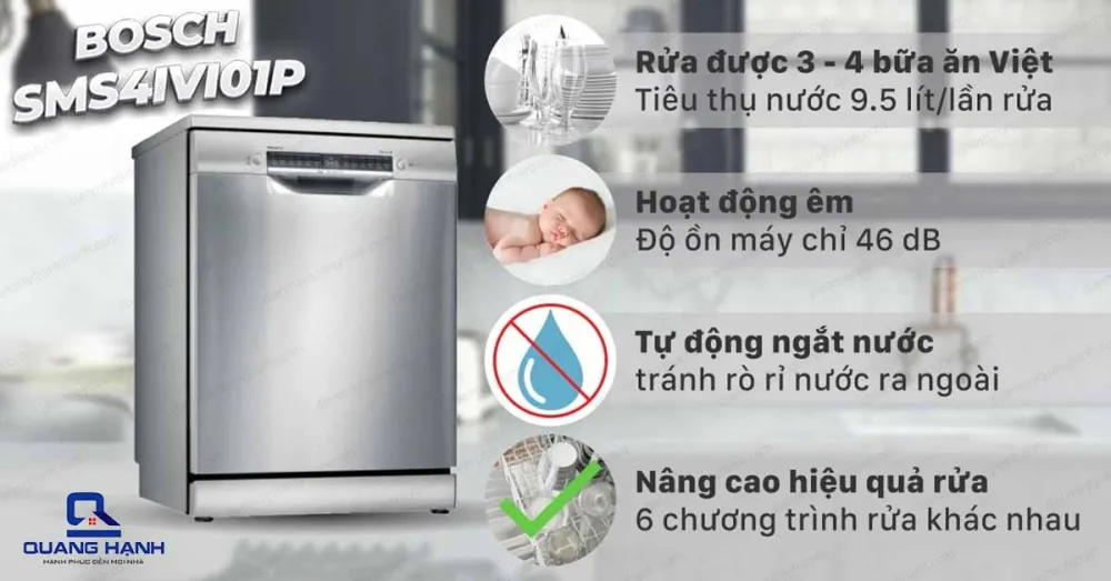 Máy rửa bát Bosch SMS4IVI01P