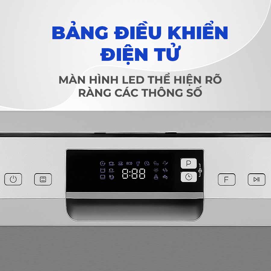 Các chương trình rửa trên máy rửa chén Hafele