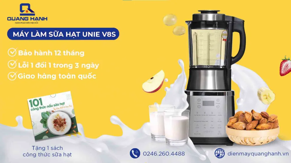 Máy làm sữa hạt Unie V8s