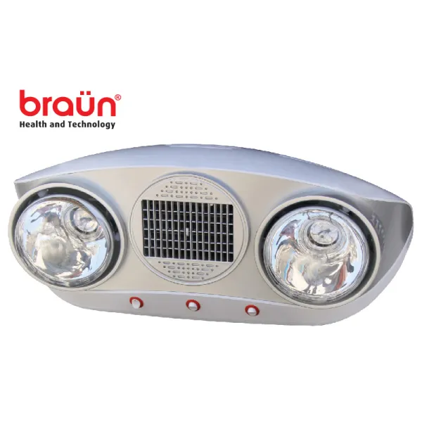 Những ưu điểm của đèn sưởi nhà tắm Braun BU02P 2 bóng