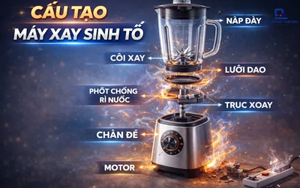 Cấu tạo máy xay sinh tố và các loại máy xay bạn cần biết