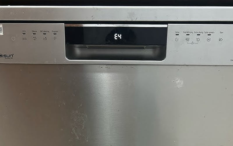 Lỗi E4 máy rửa bát là lỗi gì?