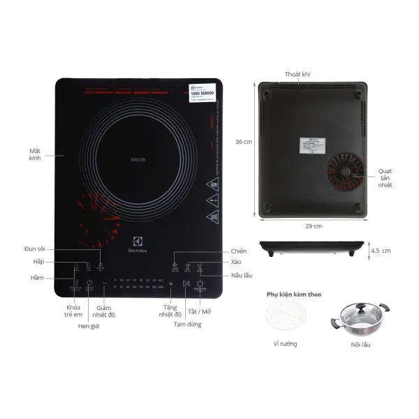 Bếp từ đơn Electrolux ETD42SKR