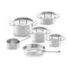 Bộ nồi Fissler Profi set 6 món kèm quánh và chảo inox size 24cm vung inox
