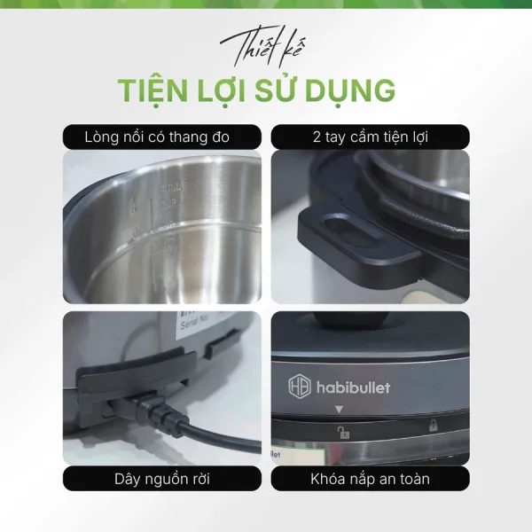 Nồi áp suất đa năng Habibullet PHB-8386 Hercules