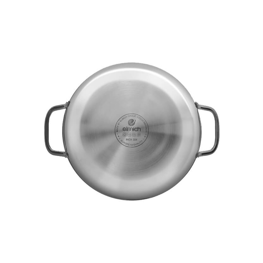 Chảo xào Inox cao cấp 3 lớp đáy liền Elmich Trimax EL3798 size 30cm