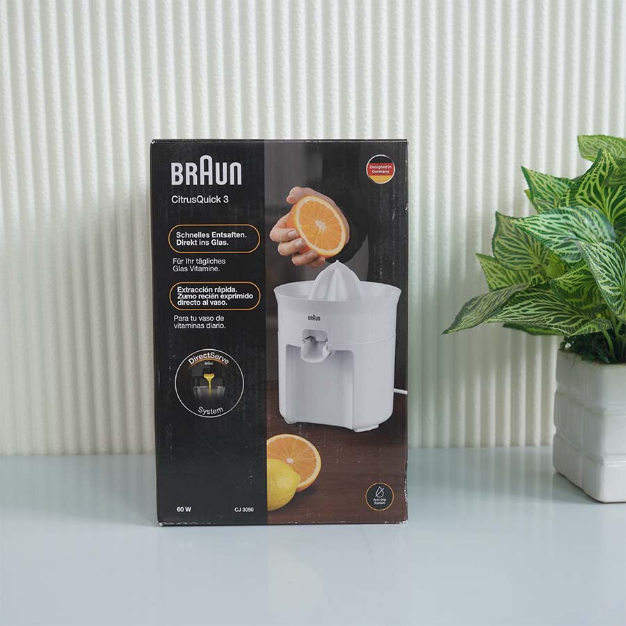 Ảnh thực tế Máy vắt cam Braun CJ3050WH