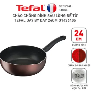 Chảo sâu lòng Tefal Day By Day G1436405 24cm