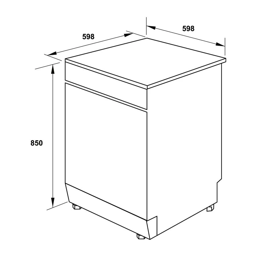 Máy rửa bát độc lập Hafele HDW-F6081B 533.23.201
