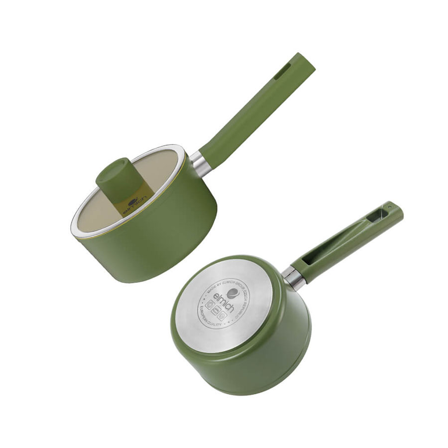 Quánh chống dính Ceramic Elmich Olive EL5523OV16 size 16cm
