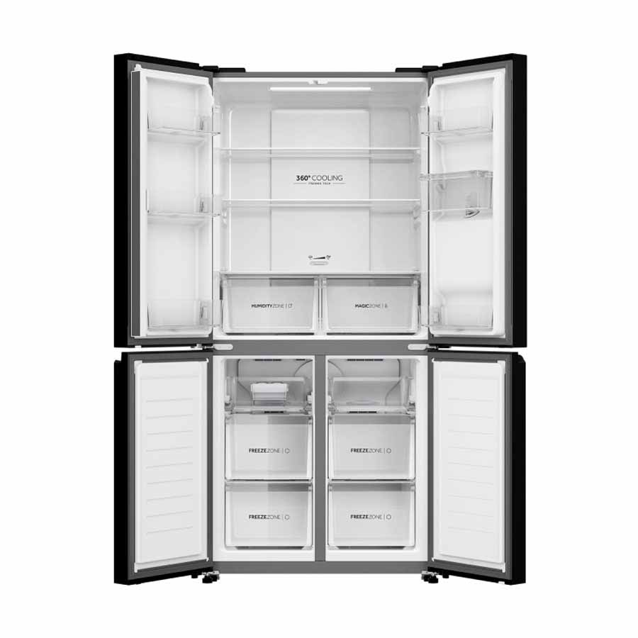 Tủ lạnh Aqua Inverter 469 lít Multi Door AQR-M536XA(WGB)