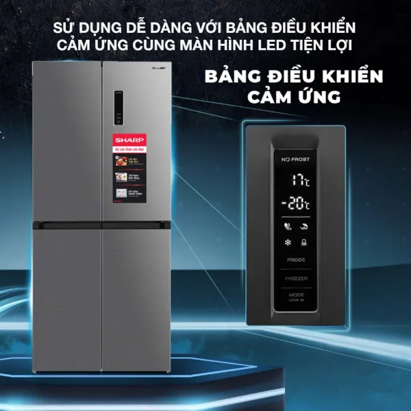 Tủ lạnh Sharp Inverter 362 lít Multi Door SJ-FX420V-SL