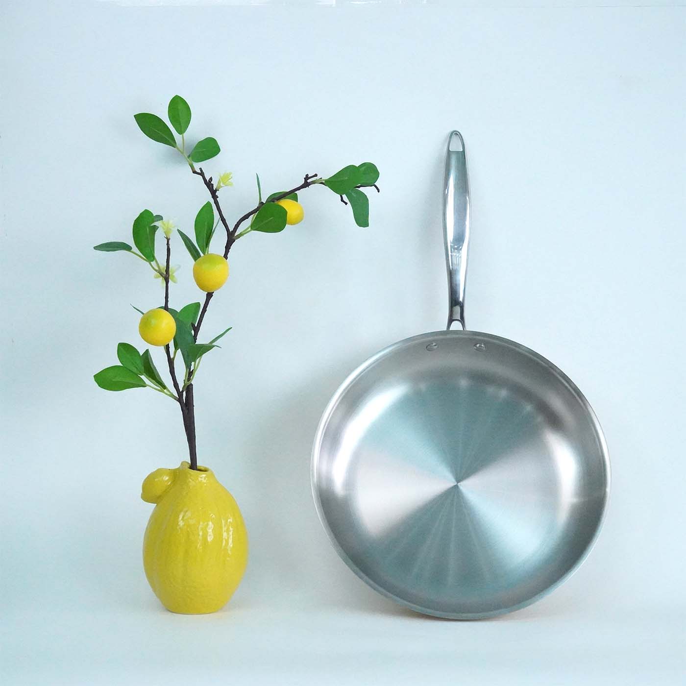Ảnh thực tế Chảo inox Ciwete Royal Knight 28cm SS0304-C