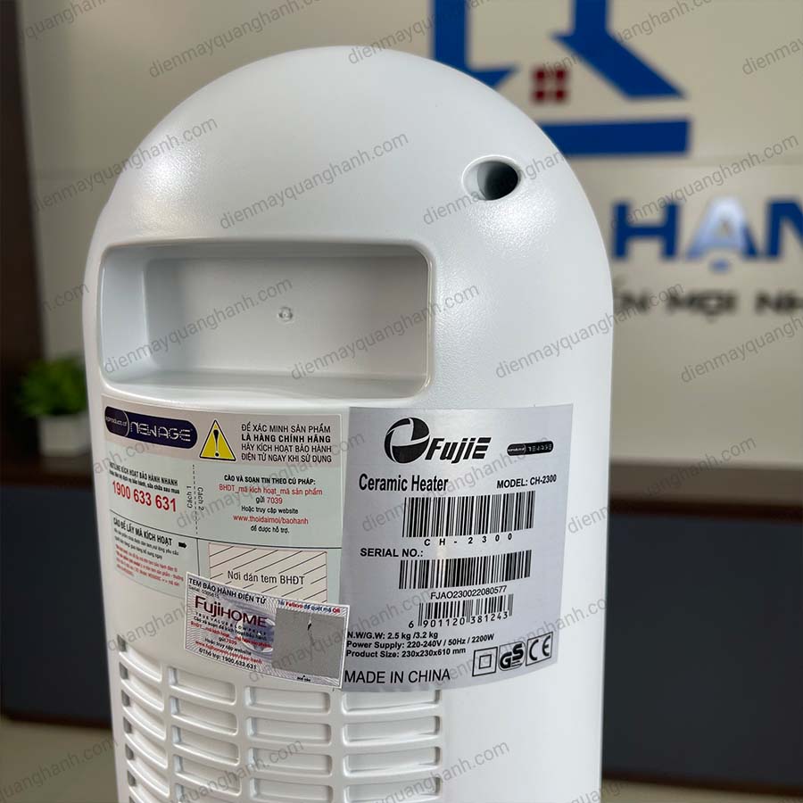 Ảnh thực tế Máy sưởi gốm Ceramic FujiE CH-2300