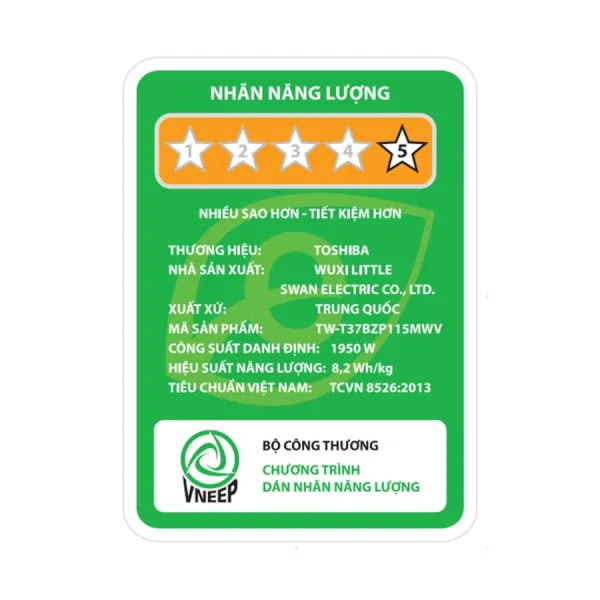 Máy giặt Toshiba Inverter 10.5 kg TW-T37BZP115MWV(WT)