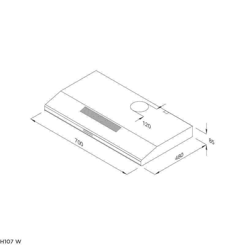 Máy hút mùi Classic Malloca H107W