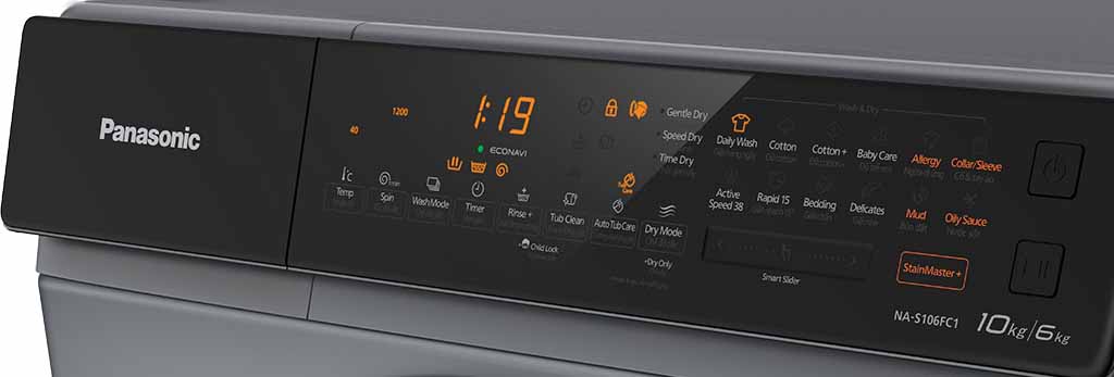 Máy giặt sấy Panasonic NA-S106FC1LV 10/6kg