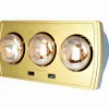 Đèn sưởi nhà tắm Braun 3 bóng vàng BU3 chất lượng cao mới