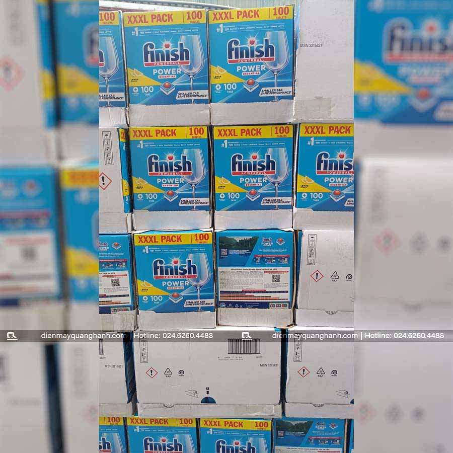 Ảnh thực tế Viên rửa bát Finish Power ESSENTIAL 100 Viên