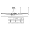 Quạt trần Benny BF-C54HE 5 cánh- Made in Thailand
