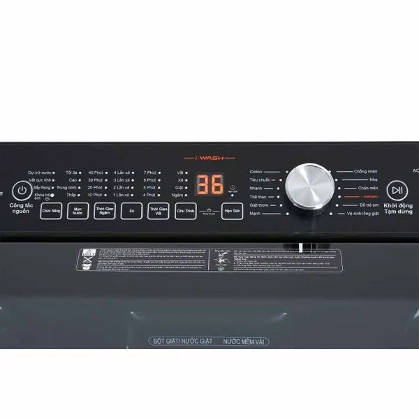 Máy giặt Aqua cửa trên 12 Kg AQW-FR120HT BK