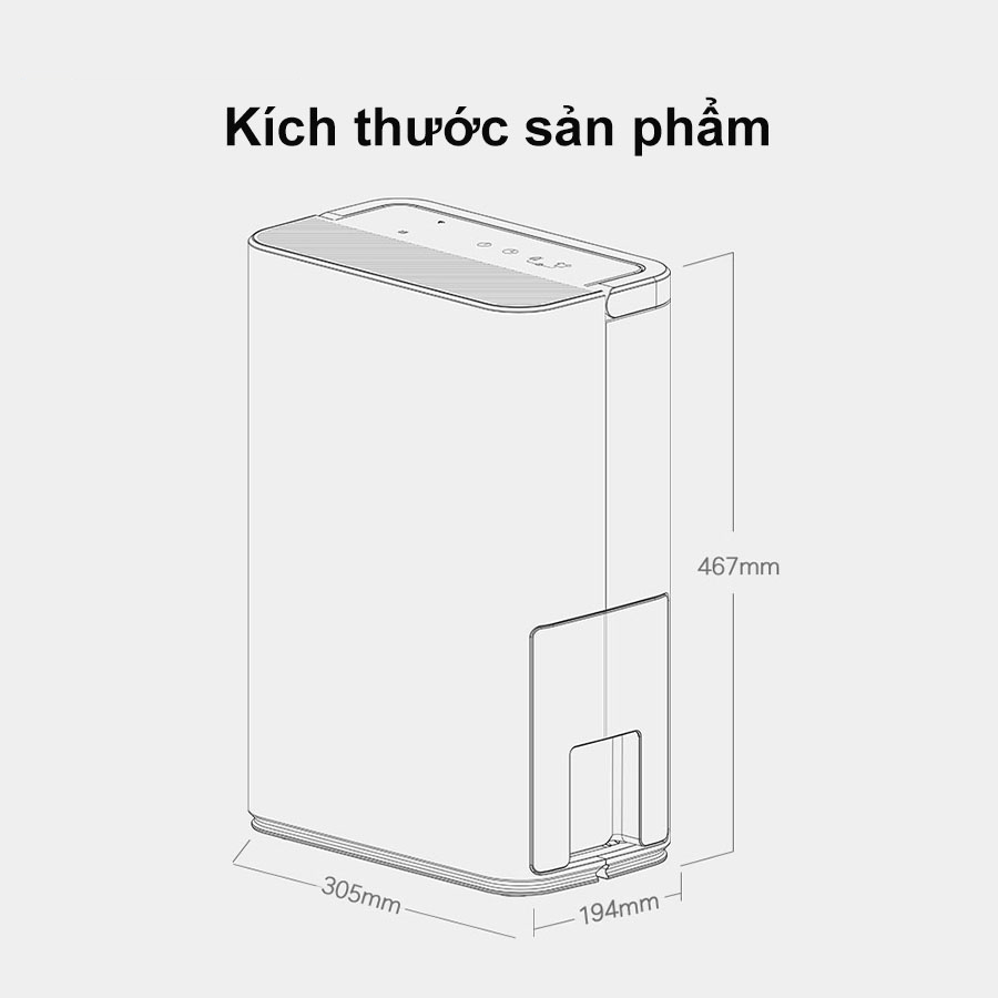 Máy hút ẩm New Widetech WDH312ENW1 12L