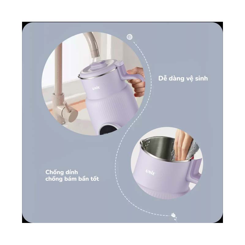 Máy làm sữa hạt Unie UMB08 Pro, dung tích cối 600ml