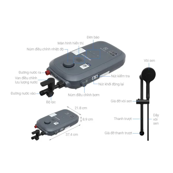 Máy nước nóng trực tiếp Electrolux EWE451RB-G6