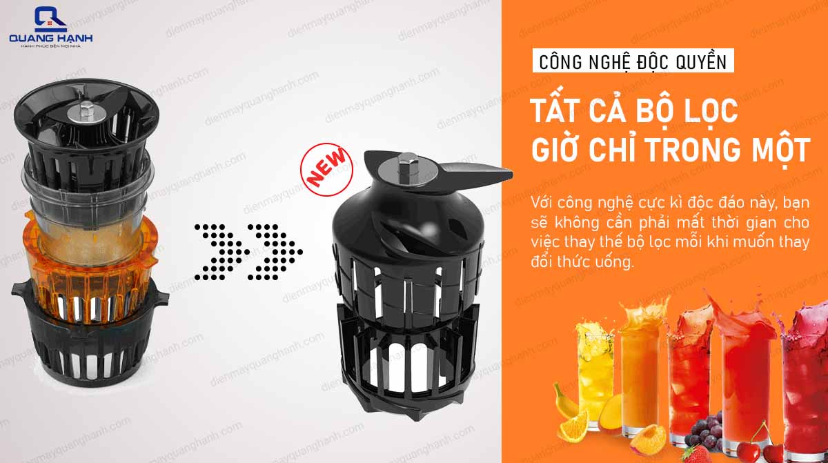 Máy ép chậm Hurom H300 Chính hãng Bảo hành 10 năm