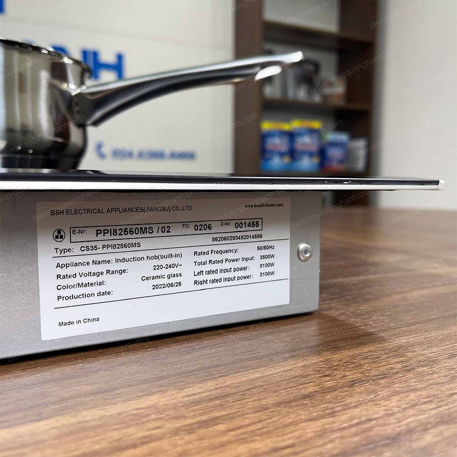 Ảnh thực tế Bếp từ đôi Bosch PPI82560MS Serie 8