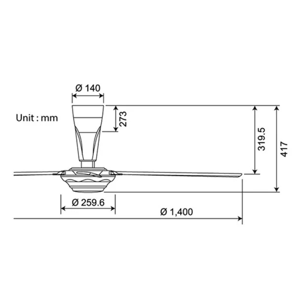 Quạt trần KDK M56XR chính hãng
