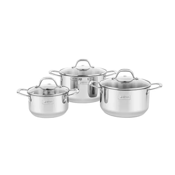 Bộ nồi Inox liền khối Elmich Trimax Cz EL-3833 size 16,20,22cm