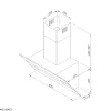 Máy hút mùi áp tường Malloca MC 9003