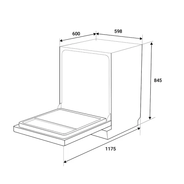 Máy rửa bát 15 bộ Hafele HDW-F6031G 535.29.651