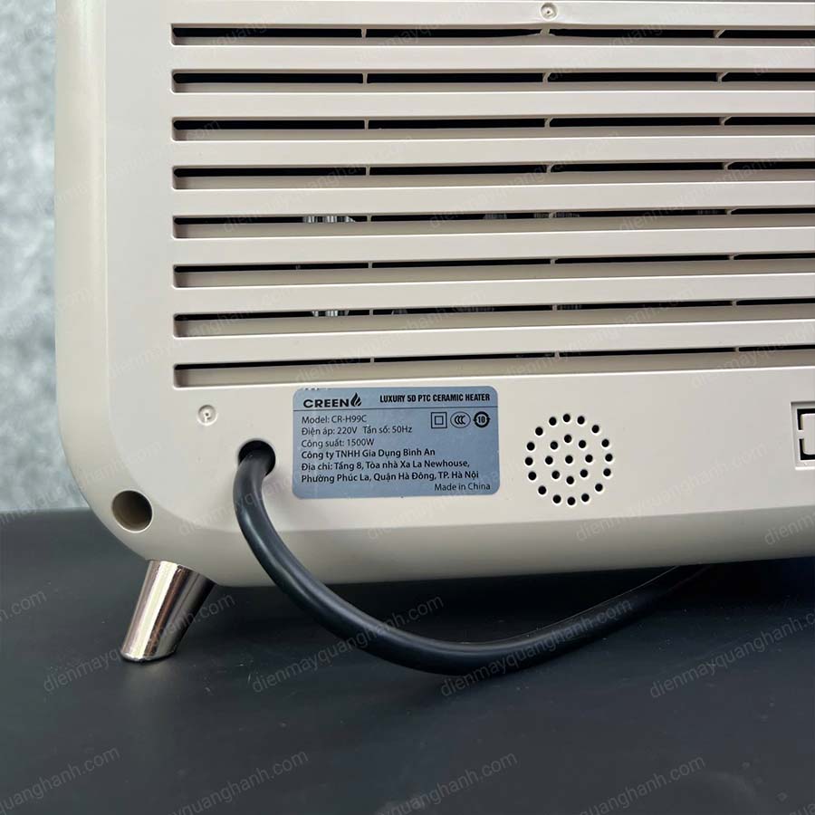 Ảnh thực tế Máy sưởi gốm PTC 5D cao cấp Creen CR-H99C