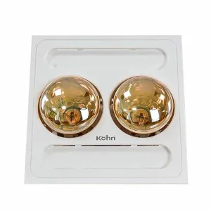 Đèn sưởi nhà tắm 2 bóng âm trần Kohn BK03G
