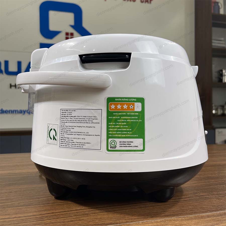Ảnh thực tế Nồi cơm điện Cuckoo CR-1055B dung tích 1.8 lít