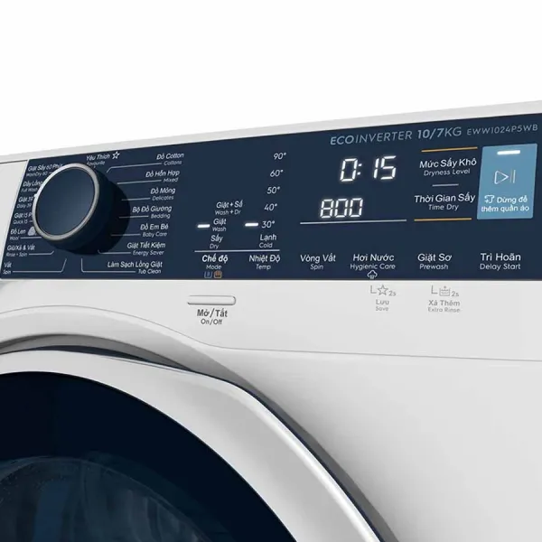Máy giặt sấy Electrolux Inverter 10/7 kg EWW1024P5WB