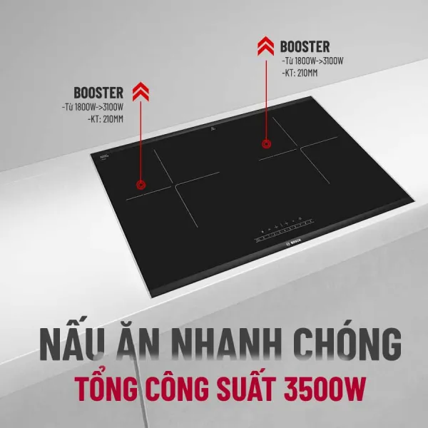 Bếp từ đôi Bosch PPI82560MS Serie 8
