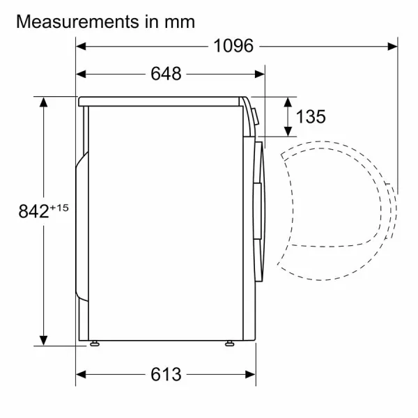 Máy sấy bơm nhiệt Bosch WQG24570SG 9KG