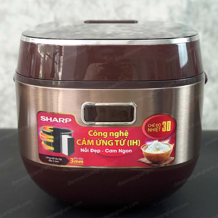Ảnh thực tế Nồi cơm điện cao tần Sharp KS-IH191V-GL dung tích 1.8 lít