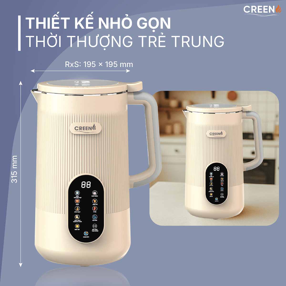 Máy làm sữa hạt Creen CR-1000 Pro