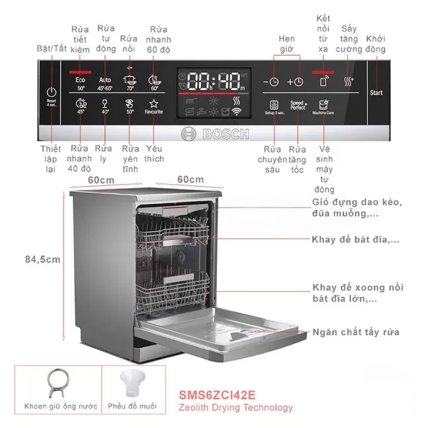 Máy rửa bát Bosch SMS6ZCI42E