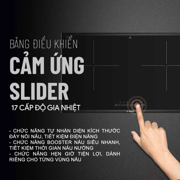 Bếp từ đôi Bosch PPI82560MS Serie 8