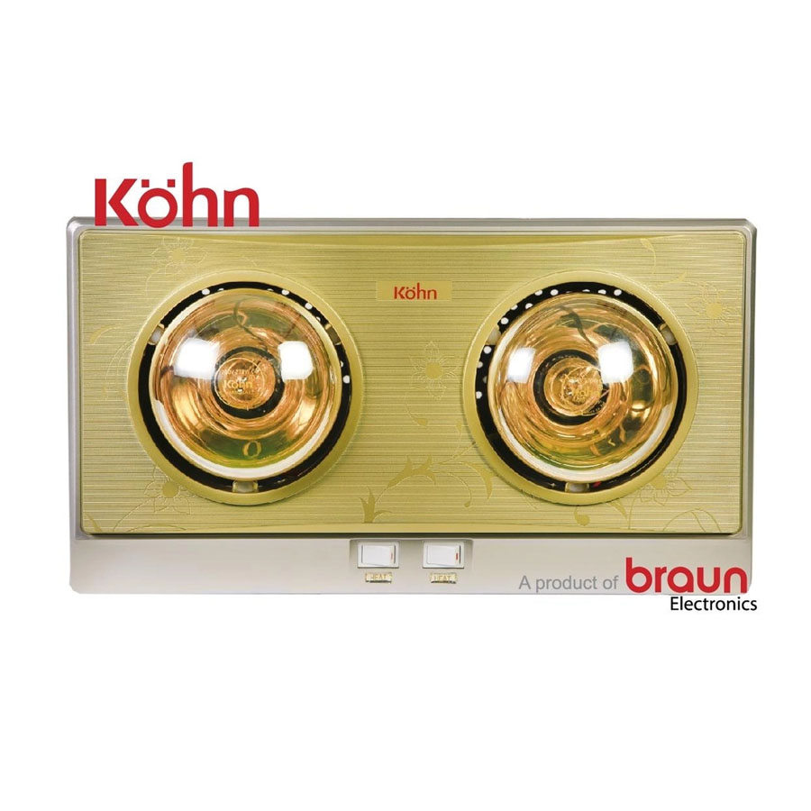 Đèn sưởi nhà tắm Kohn 2 bóng KN02G