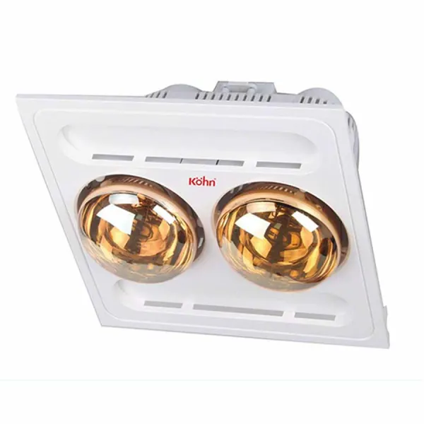 Đèn sưởi nhà tắm 2 bóng âm trần Kohn BK03GR